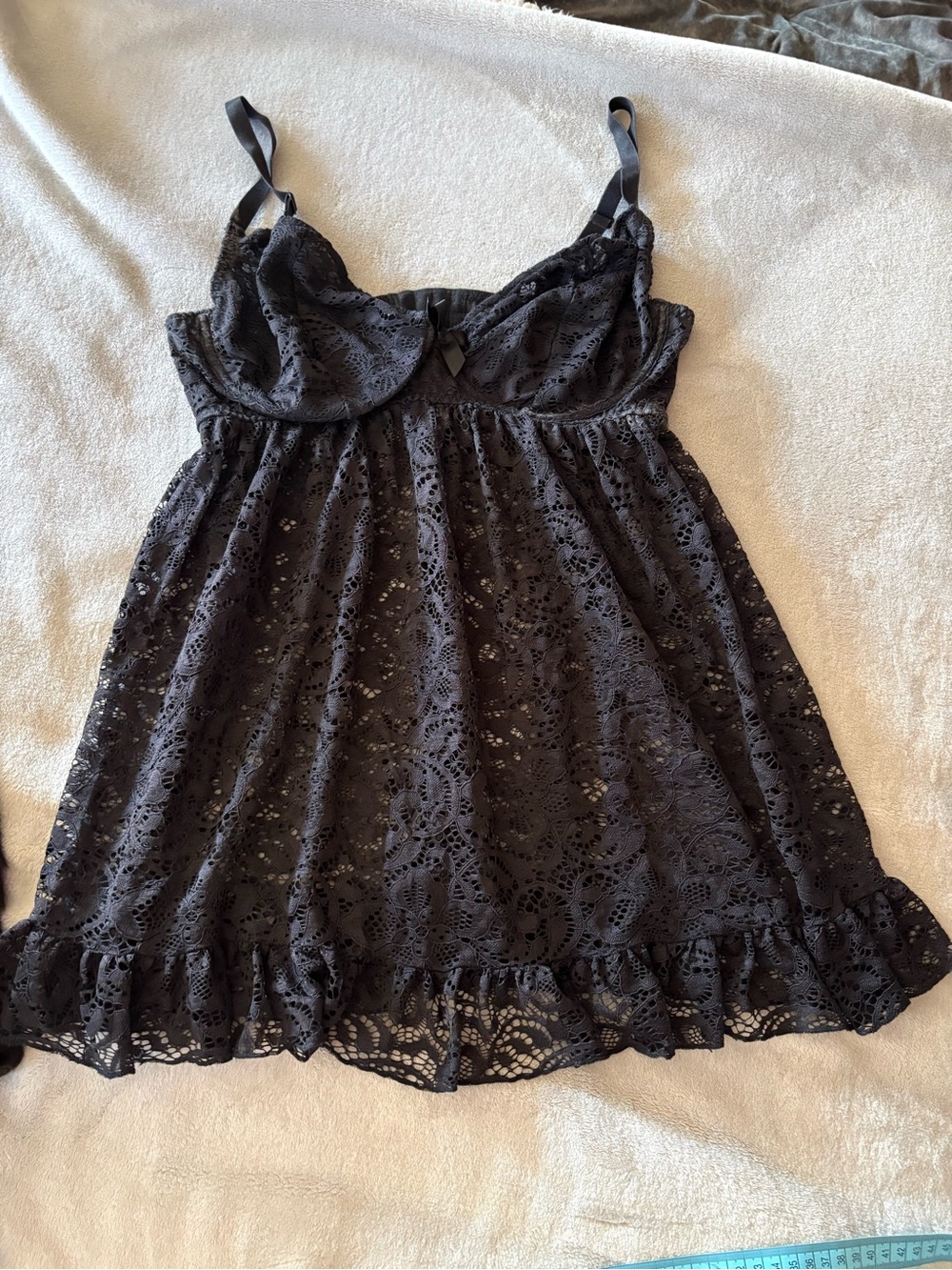 Adore Me Black Lace Babydoll Chemise - Women Intimates & Sleepwear